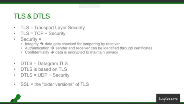 DTLS vs TLS